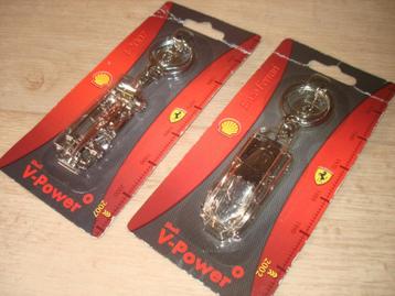 2 x porte-clés Ferrari Shell V-Power
