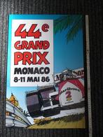 GRAND PRIX MONACO - AFFICHE 1986, Verzamelen, Ophalen of Verzenden, Zo goed als nieuw, Formule 1