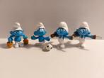 4 figurines Schtroumpfs Peyo, Différents Schtroumpfs, Utilisé, Enlèvement ou Envoi, Poupée, Figurine ou Peluche