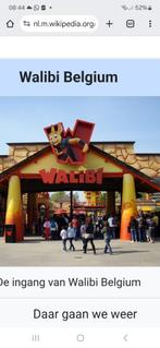 4 tickets walibi, Tickets en Kaartjes, Drie personen of meer, Ticket of Toegangskaart