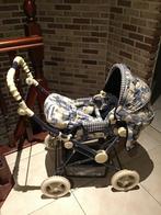 Poppenwagen blauw design, Kinderen en Baby's, Speelgoed | Poppen, Ophalen, Zo goed als nieuw, Overige typen
