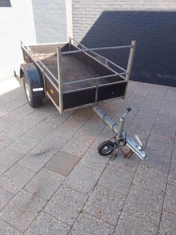 Te koop gegalvaniseerde aanhanger ongeremd, Autos : Divers, Remorques, Enlèvement ou Envoi, Comme neuf