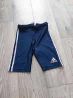 Adidas : donkerblauw  korte sportlegging sportbroek , XS / S, Comme neuf, Taille 36 (S), Bleu, Fitness ou Aérobic