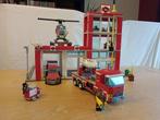 Lego city brandweer kazerne + auto, set 60004 + 60001, Kinderen en Baby's, Speelgoed | Duplo en Lego, Ophalen, Gebruikt, Complete set