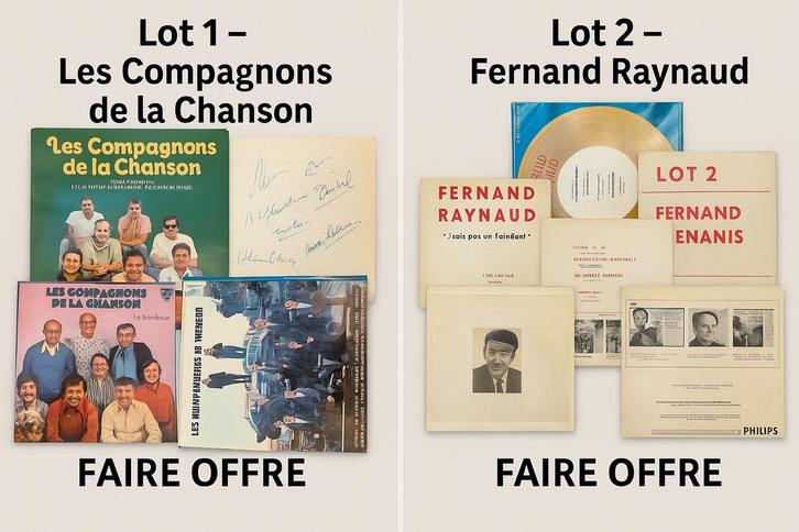 Fernand Raynaud vinyl lot*Schetsen en opnames, Cd's en Dvd's, Cd's | Humor en Cabaret, Gebruikt, Ophalen of Verzenden