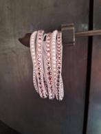 Poederroze swarovski-armband., Verzamelen, Swarovski, Ophalen of Verzenden, Zo goed als nieuw, Sieraad of Horloge