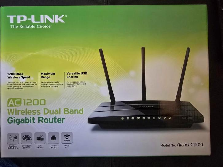 TP-Link Archer C1200, Computers en Software, Netwerk switches, Zo goed als nieuw, Ophalen of Verzenden