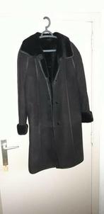 Mantel dames. Mouton retouner maat 40., Kleding | Dames, De wit, Ophalen, Maat 38/40 (M), Zwart