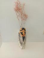 Mooie wandvaas met cicade van groot formaat. Om op te hangen, Huis en Inrichting, Woonaccessoires | Wanddecoraties, Ophalen of Verzenden