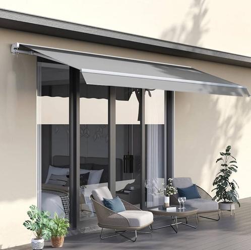 zonnescherm zonneluifel 3 x 2,5 gemotoriseerd JACKSON, Tuin en Terras, Zonneschermen, Nieuw, Knikarmscherm, 150 tot 300 cm, 250 cm tot 450 cm