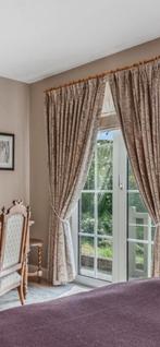 Fluwelen overgordijnen gevoerd. Topkwaliteit., Huis en Inrichting, Ophalen, Zo goed als nieuw