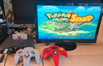 Nintendo 64 met het spel Pokemon Snap en controllers, Games en Spelcomputers, Spelcomputers | Nintendo 64, Ophalen of Verzenden