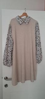 Beige tuniek of kleedje met kraag, Kleding | Dames, Grote Maten, Ophalen of Verzenden, Gedragen, Wit
