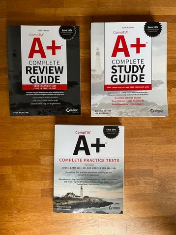 CompTIA A+ Study Guide/Review Guide/Practice Tests beschikbaar voor biedingen