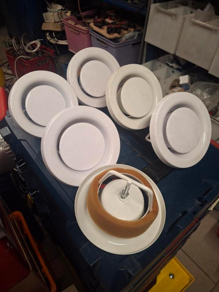 6 Bouches d'extraction VMC, Bricolage & Construction, Ventilation & Extraction, Enlèvement