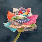 Kunsthandel Gennep - "Multicoulor Rose 1", Antiek en Kunst, Kunst | Schilderijen | Modern, Ophalen of Verzenden