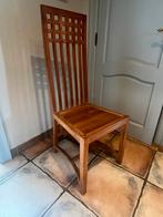 6 massieve teak stoelen, Huis en Inrichting, Ophalen, Gebruikt, Bruin, Landelijk