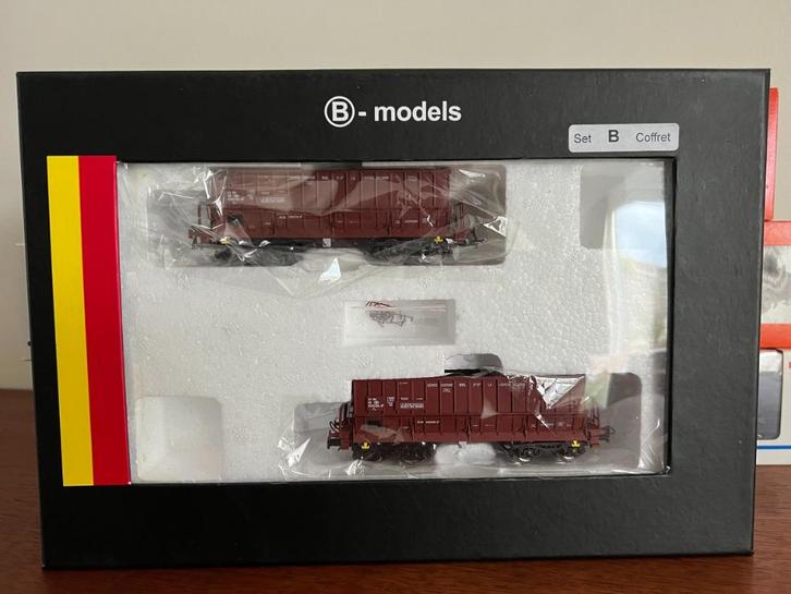 Goederenwagons Marklin en B-Models SNCB/NMBS/DB, Hobby en Vrije tijd, Modeltreinen | H0, Zo goed als nieuw, Wagon, Gelijkstroom of Wisselstroom