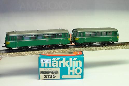 MARKLIN 3135 AUTORAIL DIESEL SNCB NMBS MARIENBOURG, Hobby en Vrije tijd, Modeltreinen | H0, Zo goed als nieuw, Locomotief, Wisselstroom