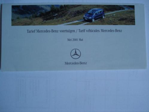 Mercedes-Benz gamma Tarief/gamma Tarif 2001 Brochure Catalog, Livres, Autos | Brochures & Magazines, Utilisé, Mercedes, Envoi