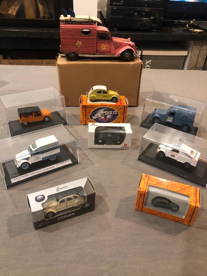 Lot collection Citroën 2cv mehari norev welly, Hobby en Vrije tijd, Modelauto's | 1:43, Zo goed als nieuw, Norev, Ophalen