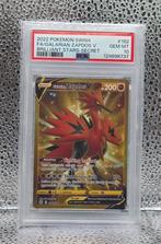 Pokémon - Galarian Zapdos V 182/172 - PSA 10, Enlèvement ou Envoi, Neuf, Cartes en vrac, Foil