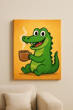 Vrolijke Krokodil in popart theme, Antiek en Kunst, Ophalen