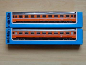 Marklin ho OBB 4149 Lot de 2 Voitures 1ère Classe EUROFIMA.. beschikbaar voor biedingen