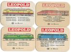 bierviltjes 8st Leopold treinen verschillende landen, Verzamelen, Verzenden