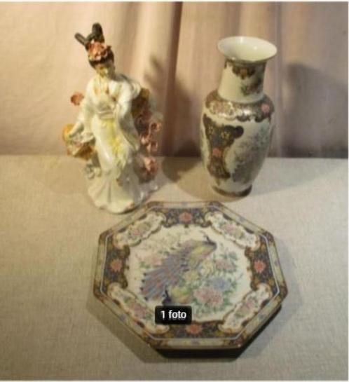 3 Beaux objets orientaux anciens en porcelaine et faïence, Antiquités & Art, Antiquités | Porcelaine, Enlèvement ou Envoi