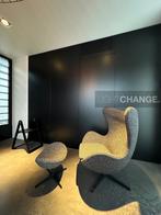 Fritz Hansen EGG Chair + Footstool in stof of leder NIEUW, Ophalen, Nieuw, Metaal, High-end Furniture