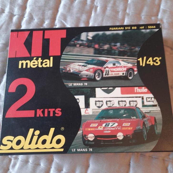 Kit FERRARI 512BB de 2 voitures de course *1/43*métal blanc*, Hobby & Loisirs créatifs, Voitures miniatures | 1:43, Neuf, Voiture
