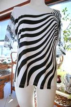 prachtig origineel uniek zwart/wit T-shirt, Passioni, Wit, Maat 42/44 (L), Ophalen of Verzenden