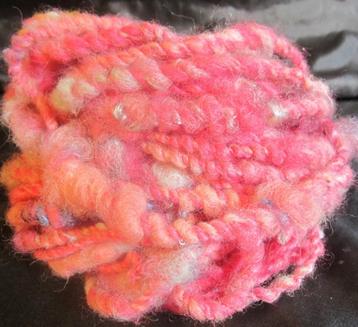 Alpaca & zijde, breiwol, handgesponnen wol art yarn AY14