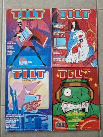 Magazines Tilt Microloisirs lot 4 cpc c64 jeux vidéo amiga beschikbaar voor biedingen