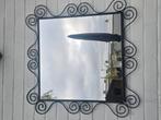 spiegel met smeedijzeren metalen frames, Ophalen of Verzenden, Zo goed als nieuw
