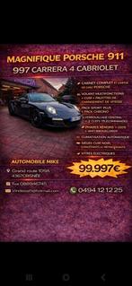 Porsche 997 c4 cabriolet 2010 ( boite pdk ), Cuir, Achat, Entreprise, Cabriolet