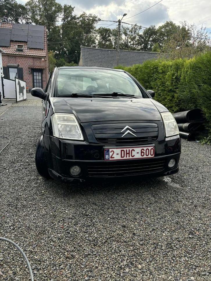 Voiture, Auto's, Citroën, C2, Benzine, Euro 3, Overige carrosserie, 3 deurs, Handgeschakeld, Zwart, Zwart, Stof, Voorwielaandrijving