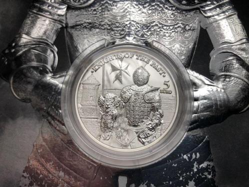 2023 Malta - Knights of the past - 1 oz silver blister, Postzegels en Munten, Edelmetalen en Baren, Zilver, Ophalen of Verzenden