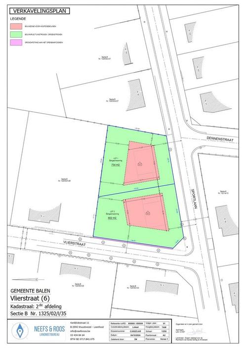 BOUWGROND VOOR OPEN BEBOUWING VAN 734 M² TE BALEN!, Immo, Terrains & Terrains à bâtir, 500 à 1000 m²