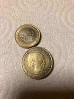 Set van 1 euro munt en 2 euro munt Monaco 2001