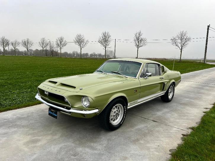 Shelby GT500KR 1968, Auto's, Oldtimers, Bedrijf, Te koop, Lichtmetalen velgen, Ford USA, Benzine, Coupé, 3 deurs, Automaat, Groen