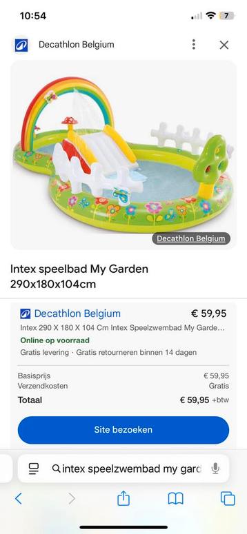 INTEX zwembad MY GARDEN beschikbaar voor biedingen
