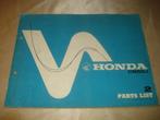 HONDA CB50J Ancien Catalogue des Pièces, Ophalen of Verzenden, Honda