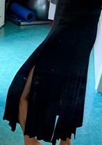 Jupe noire fendue stretch T40 Jiki Montecarlo Créations, Taille 38/40 (M), Jiki Monte-Carlo, Enlèvement ou Envoi, Porté