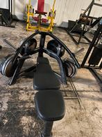 Plate loaded bench press van steelflex perfecte staat, Sport en Fitness, Fitnessmaterialen, Ophalen, Gebruikt, Borst