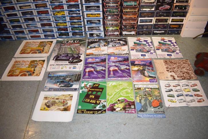 Lot 17 poster spa francorchamps F1-auto 1990 2000, Verzamelen, Automerken, Motoren en Formule 1, Gebruikt, Auto's, Ophalen of Verzenden