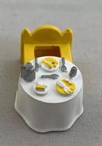 Polly Pocket Tiny Tina's Dinner Time Ring Vintage 1989 Tafel, Verzenden, Zo goed als nieuw