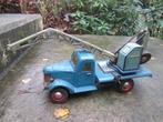 Blikken takel wagen vrachtauto jaren 50 nette staat werkend, Antiek en Kunst, Antiek | Speelgoed, Ophalen of Verzenden