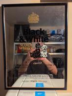 Zwart-witte whiskyspiegellijst, Ophalen of Verzenden, Zo goed als nieuw, Reclamebord